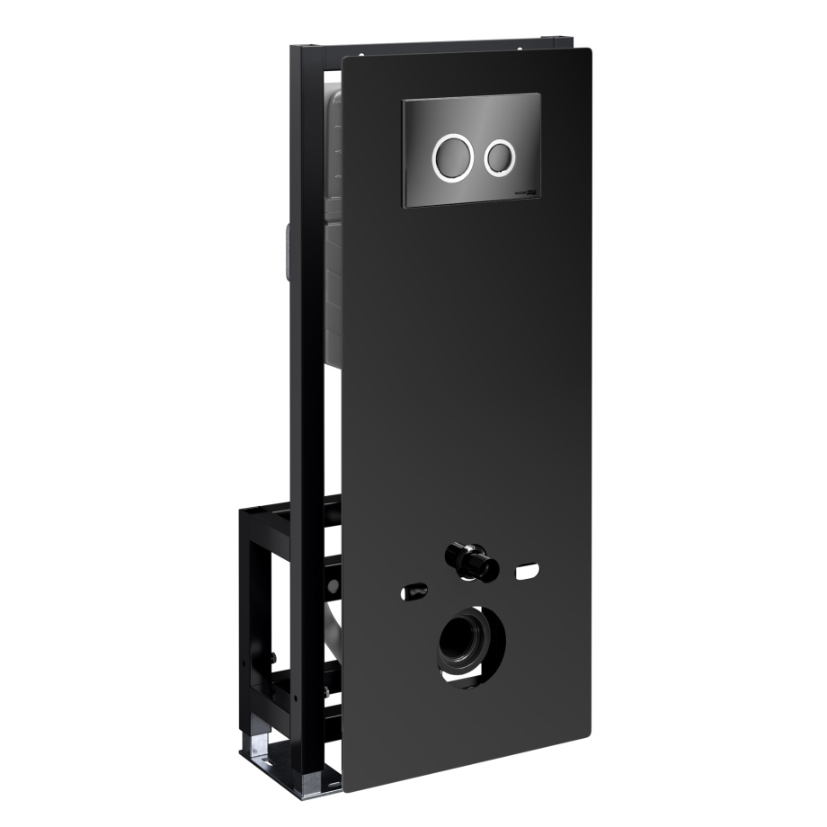 Инсталляция WasserKraft Glan 66TLT.010.ME.BL.PB01 для подвесного унитаза, с кнопкой