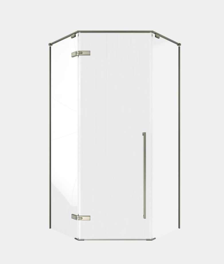 Душевой угол Timo TTSSP-100/13C-8, распаш 1000*1000*2000, профиль никель, стекло прозрачное 8 мм