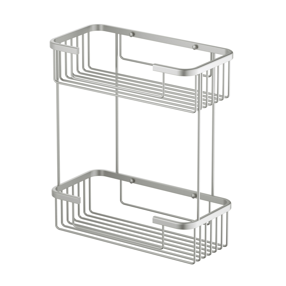 Полка двойная Timo Saona 13083/13 никель