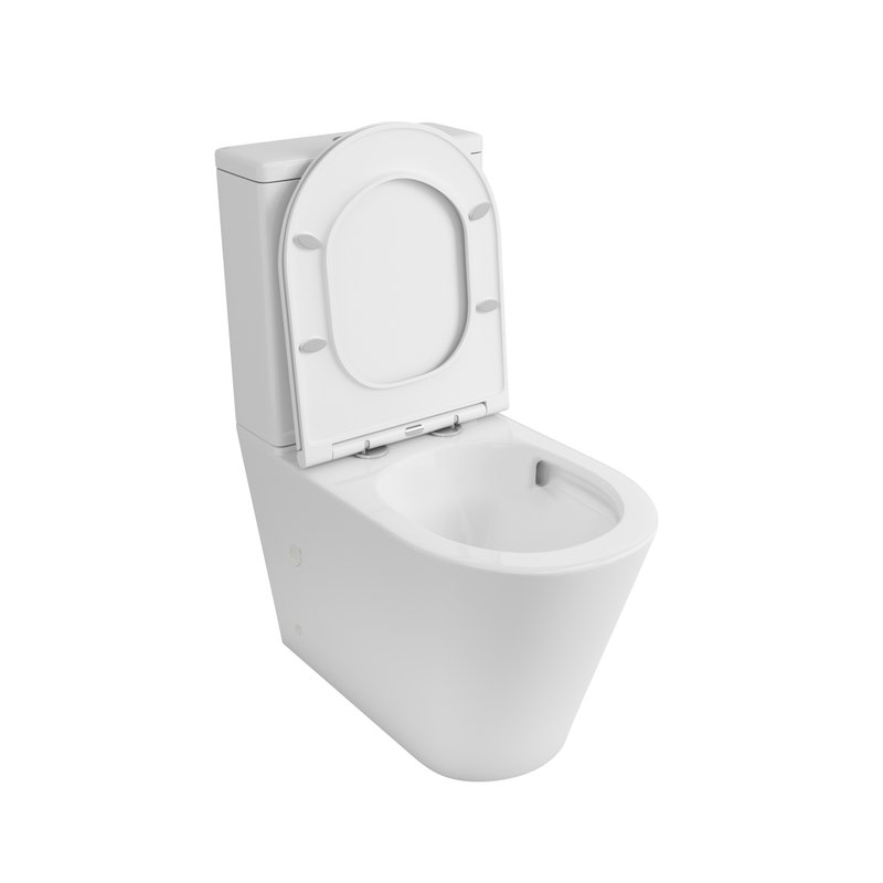 Унитаз Owl 1975 ИМOWLT190303 Vind Cirkel-G напольный, компакт, с микролифтом, белый