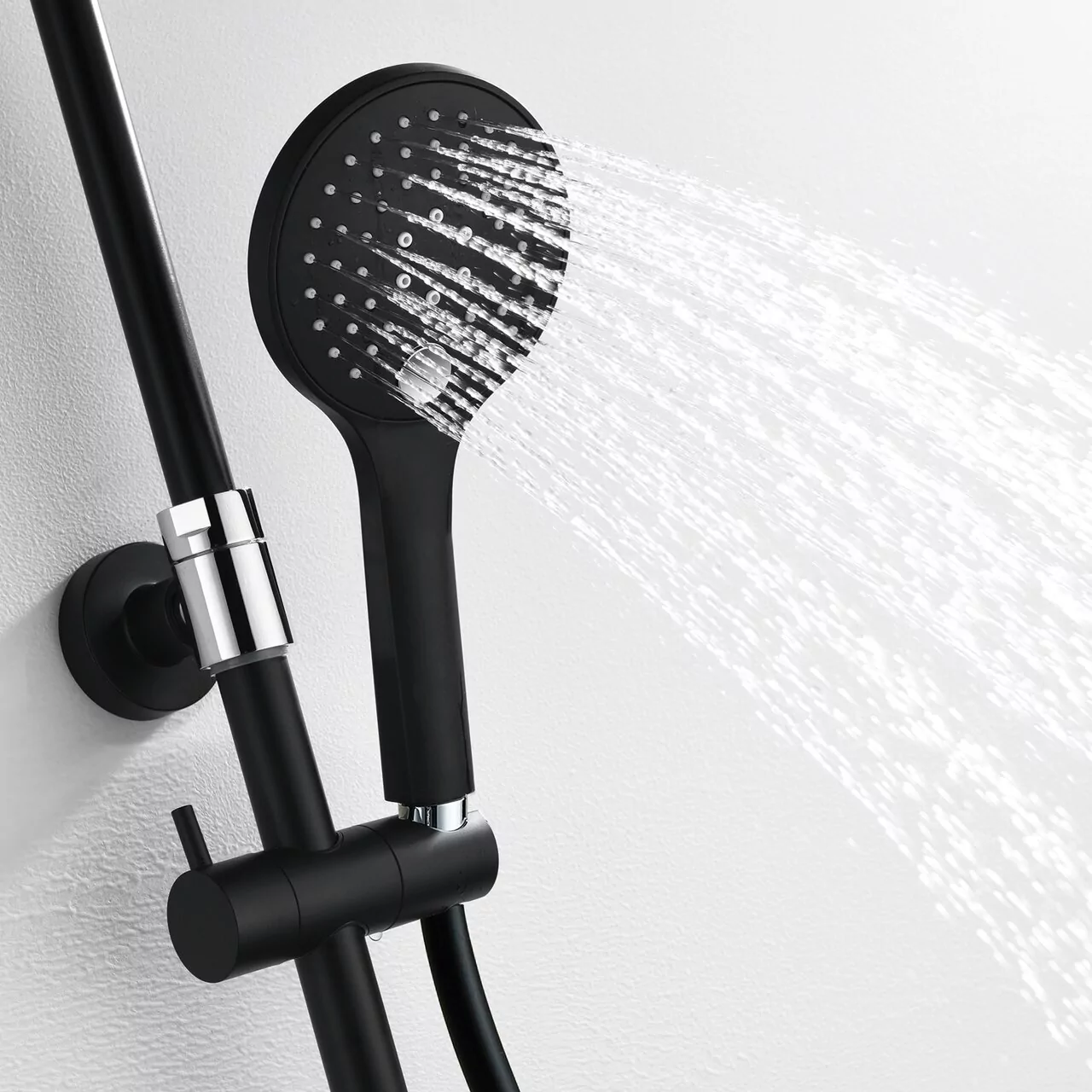 Душевая стойка WasserKraft A17401 черный Soft-touch