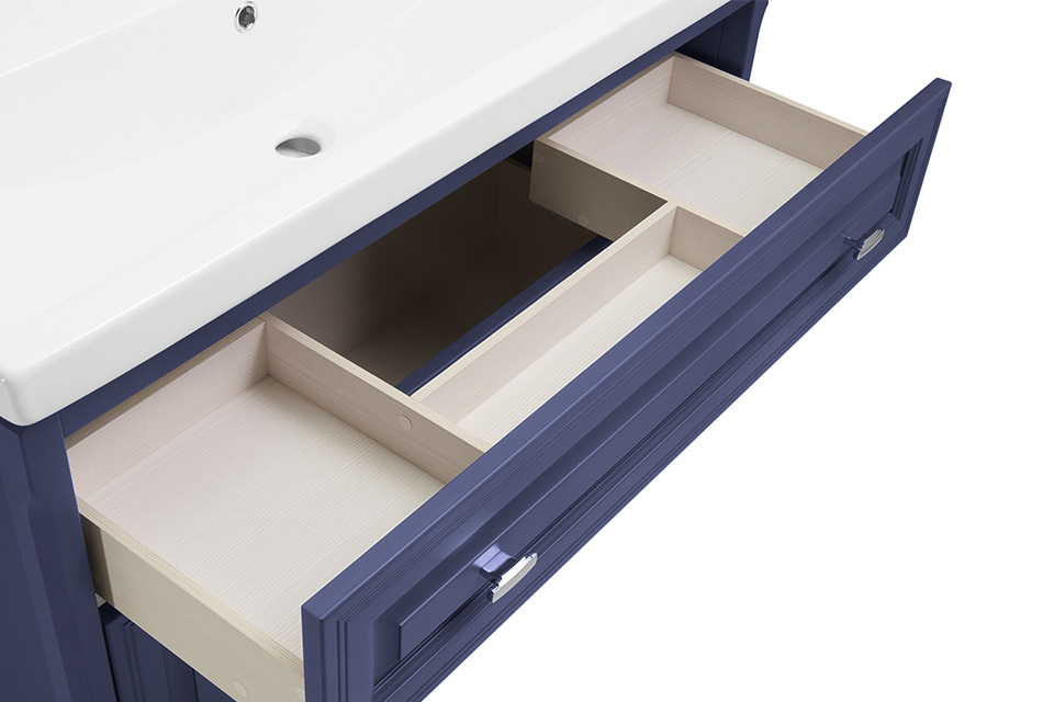 Мебель для ванной ASB Woodline Кастелло 100 комплект, подвесной, пейна, хром