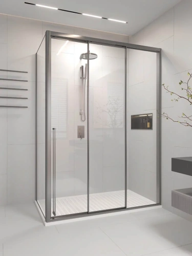 Душевой угол раздвижной Veconi Premium Ptato 300 SP GR-R, 1200х1000x2000, брашированный графит, стекло прозрачное от магазина Vanna-Vanna.ru!