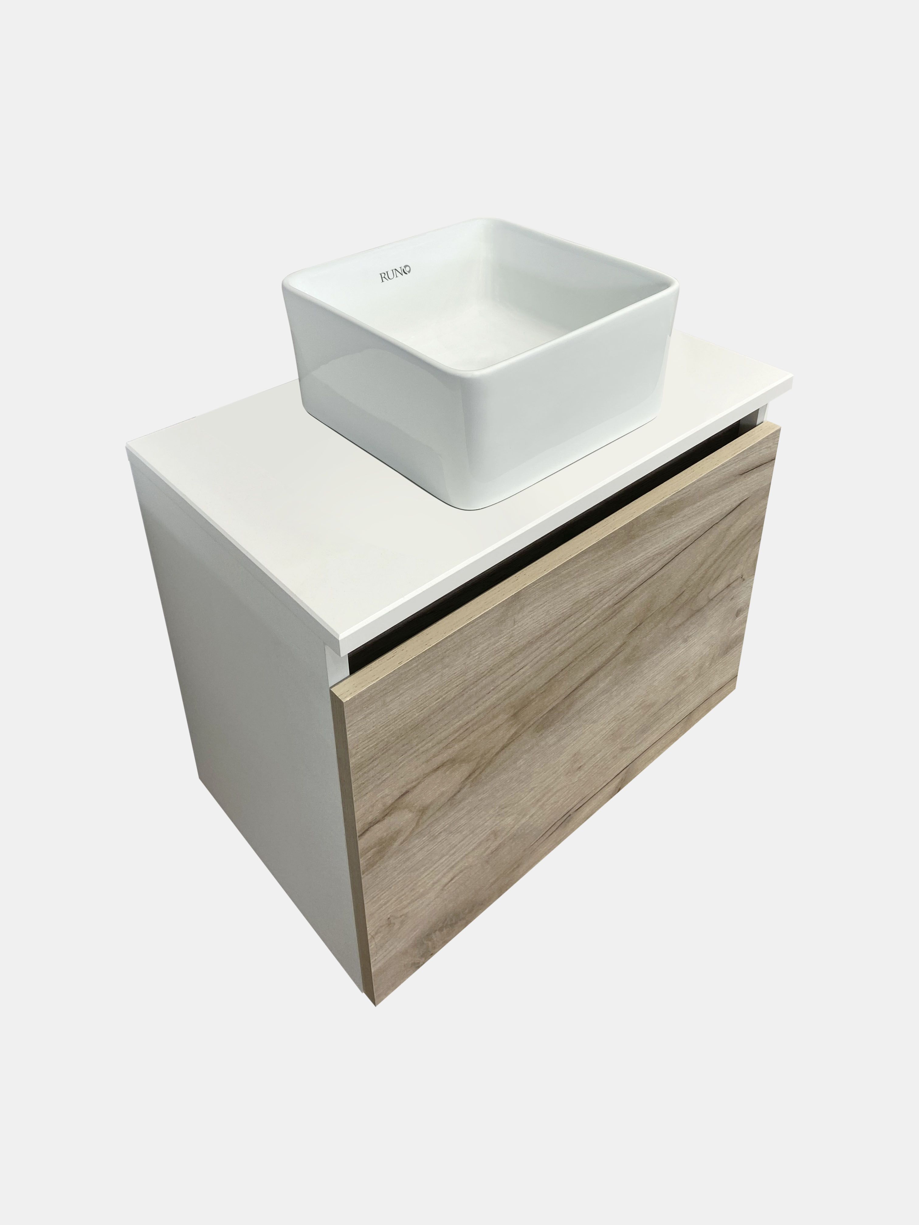 Раковина Runo UNO 24 квадратная, белый