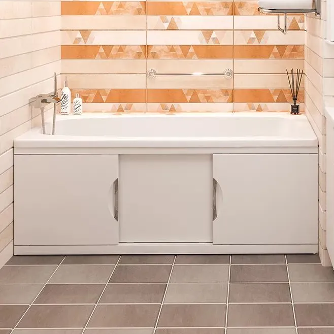 Экран под ванну Emmy Валенсия 160 раздвижной белый