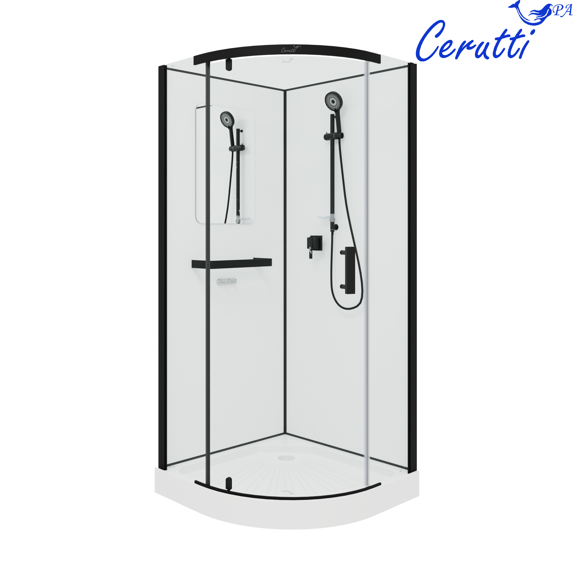 Душевая кабина Cerutti Spa KORRA90B (90x90x205)