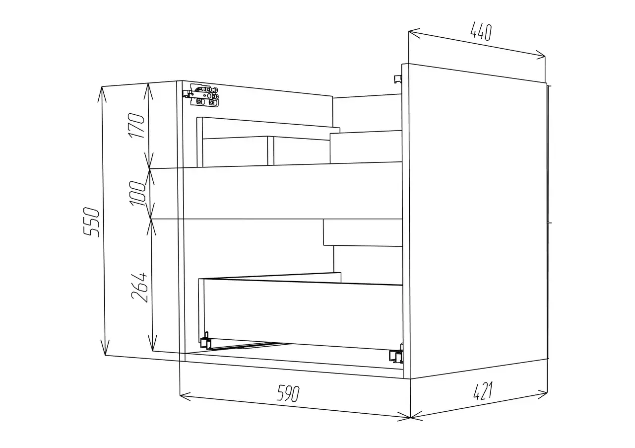 Тумба с раковиной Vod-ok Адель 60 подвесная, белая + 13 цветов