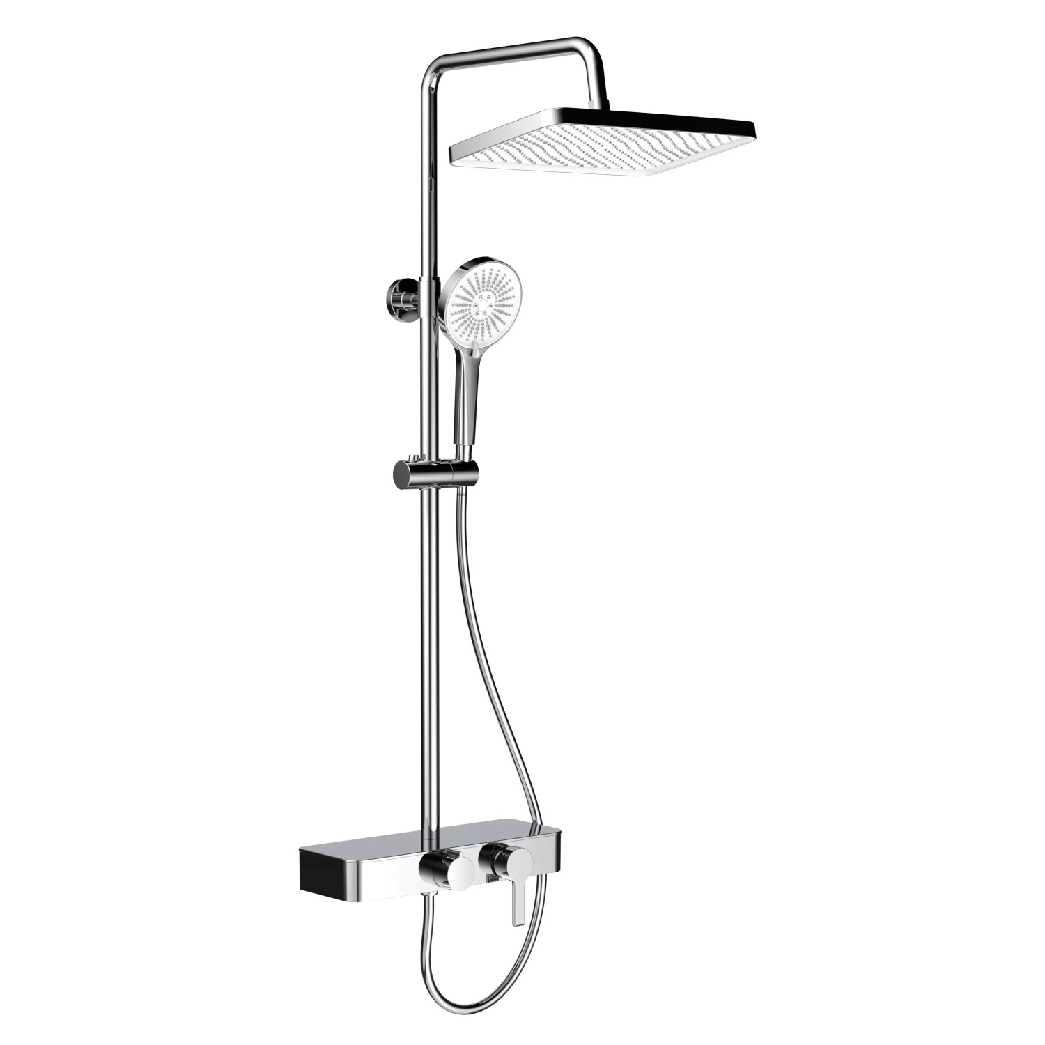 Душевая стойка Veconi FOSSA FO-210-C-C4, хром глянец