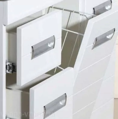 Тумба с раковиной Bellezza Сиена 80 с корзиной, напольная, белая