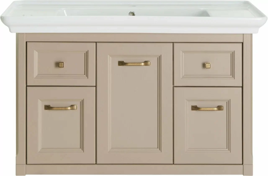 Тумба с раковиной ASB Woodline Толедо 105 подвесная, капучино Тумба с раковиной ASB Woodline Толедо 105 подвесная, капучино