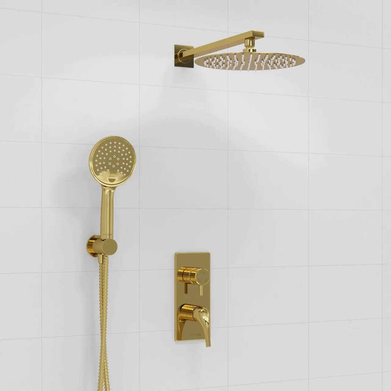 Душевой комплект WasserKraft A71207 глянцевое золото