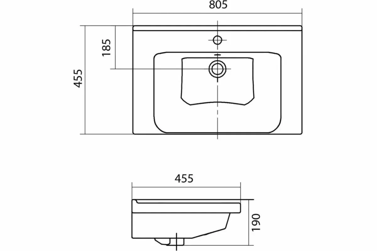 Тумба напольная Асб-мебель София 80 с раковиной Миранда 80, белый матовый от магазина Vanna-Vanna.ru!