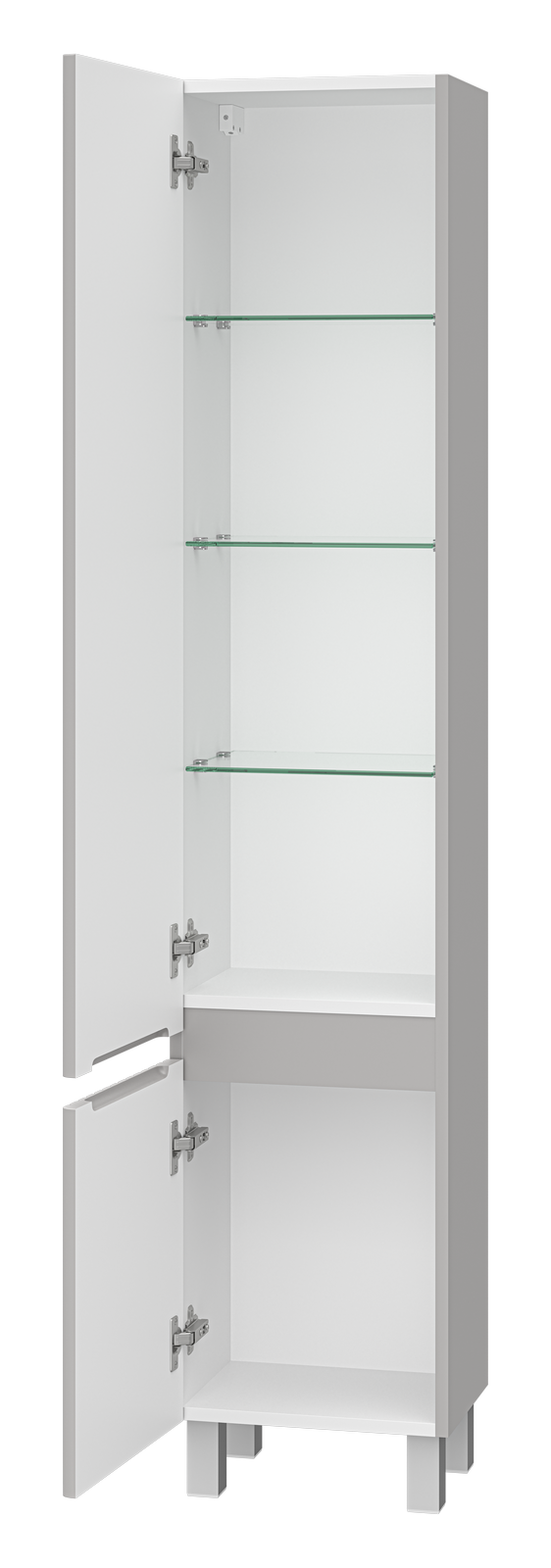 Пенал Brevita Victory 35 напольный/подвесной, L, серый шелк