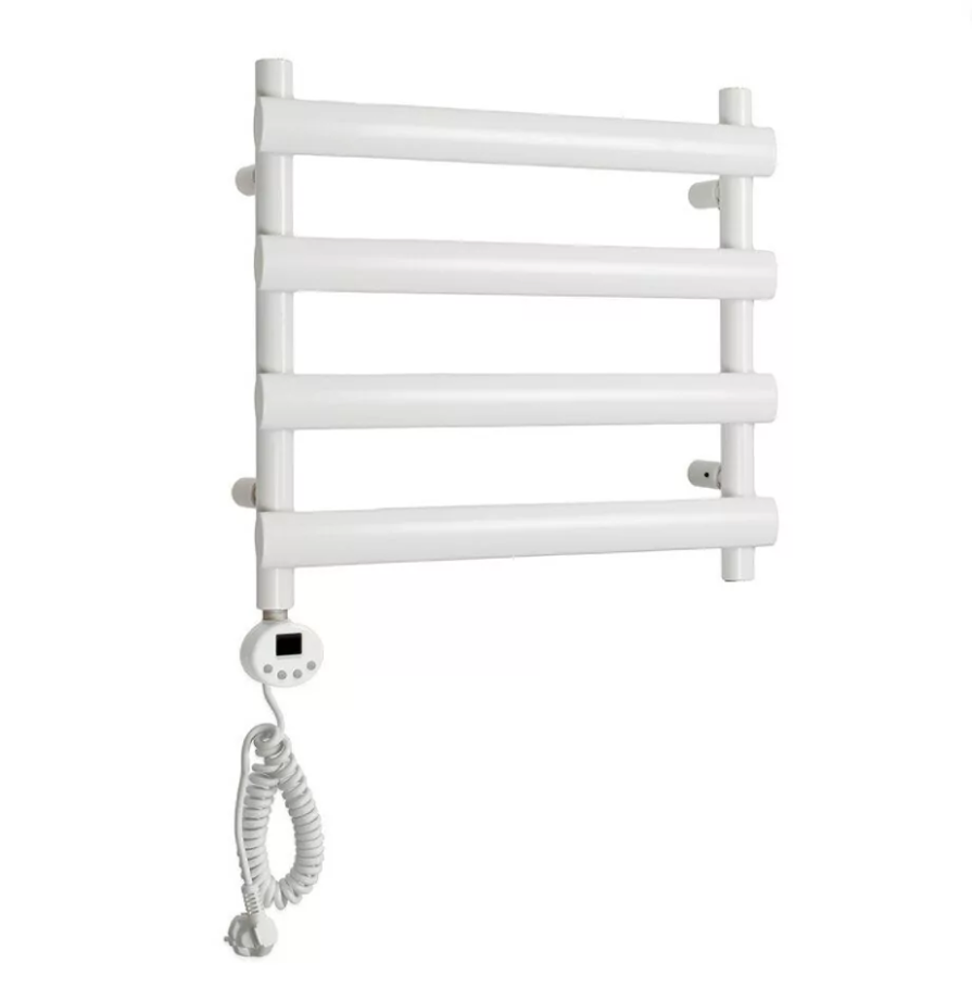 Полотенцесушитель электрический Domoterm Альфа П4 500х496 EL левый, белый матовый