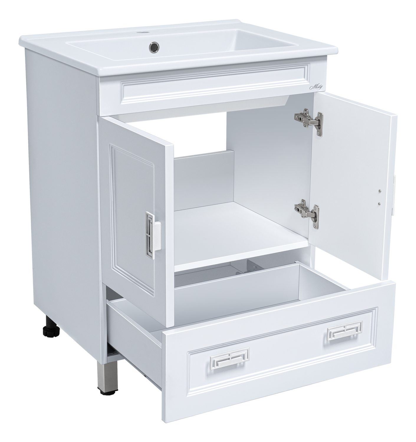 Тумба с раковиной Misty Дива 85 белый