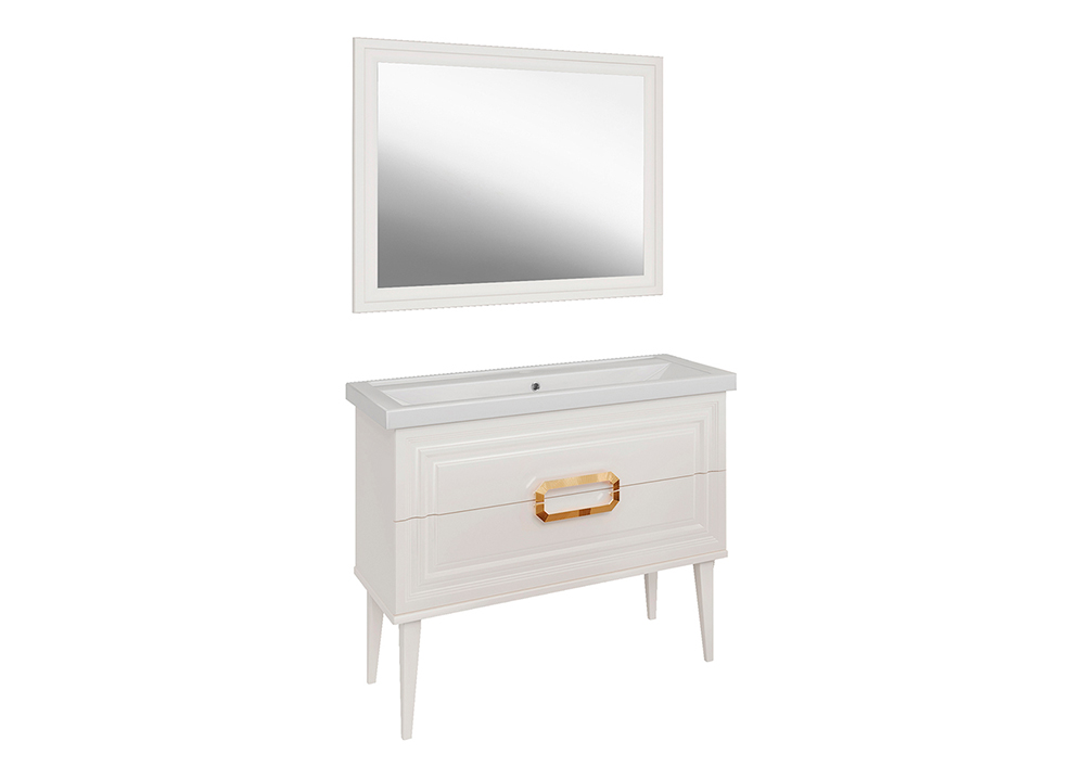 Зеркало ASB Woodline Летиция 100 белый