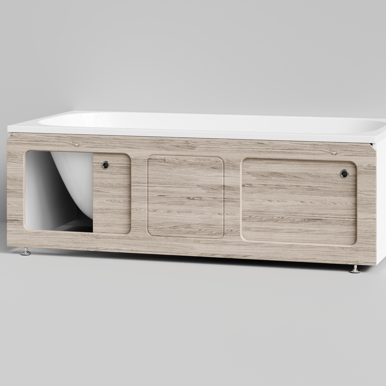 Экран под ванну Vod-ok Хит 170 раздвижной Дубослив ореховый светлый