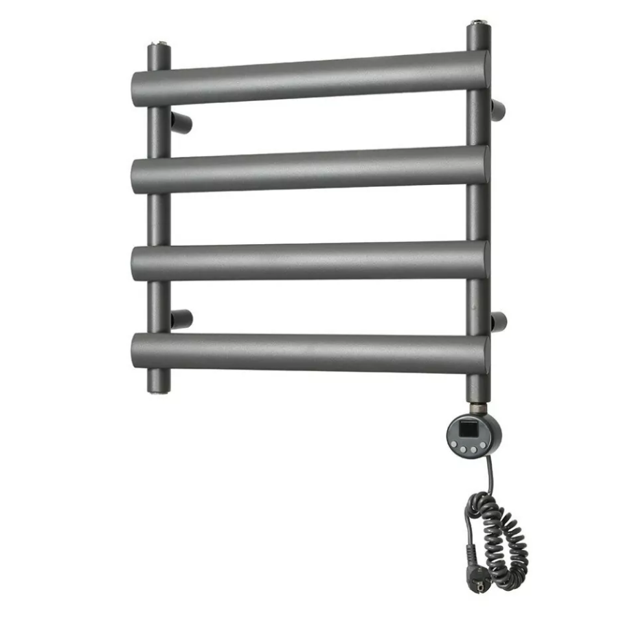 Полотенцесушитель электрический Domoterm Альфа П4 500х496 ER правый, графит