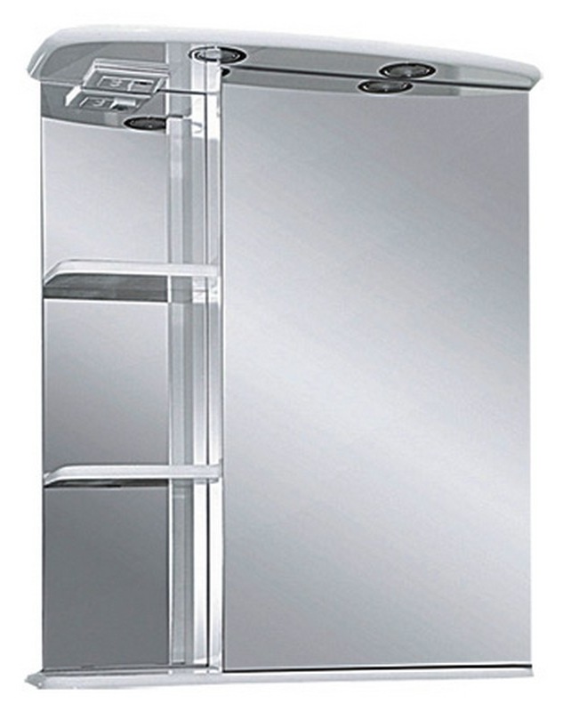 Зеркало-шкаф Misty Магнолия 60 R, белый