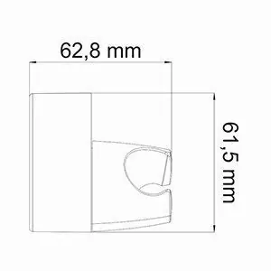 Держатель душевой лейки A014 WasserKraft настенный, хром