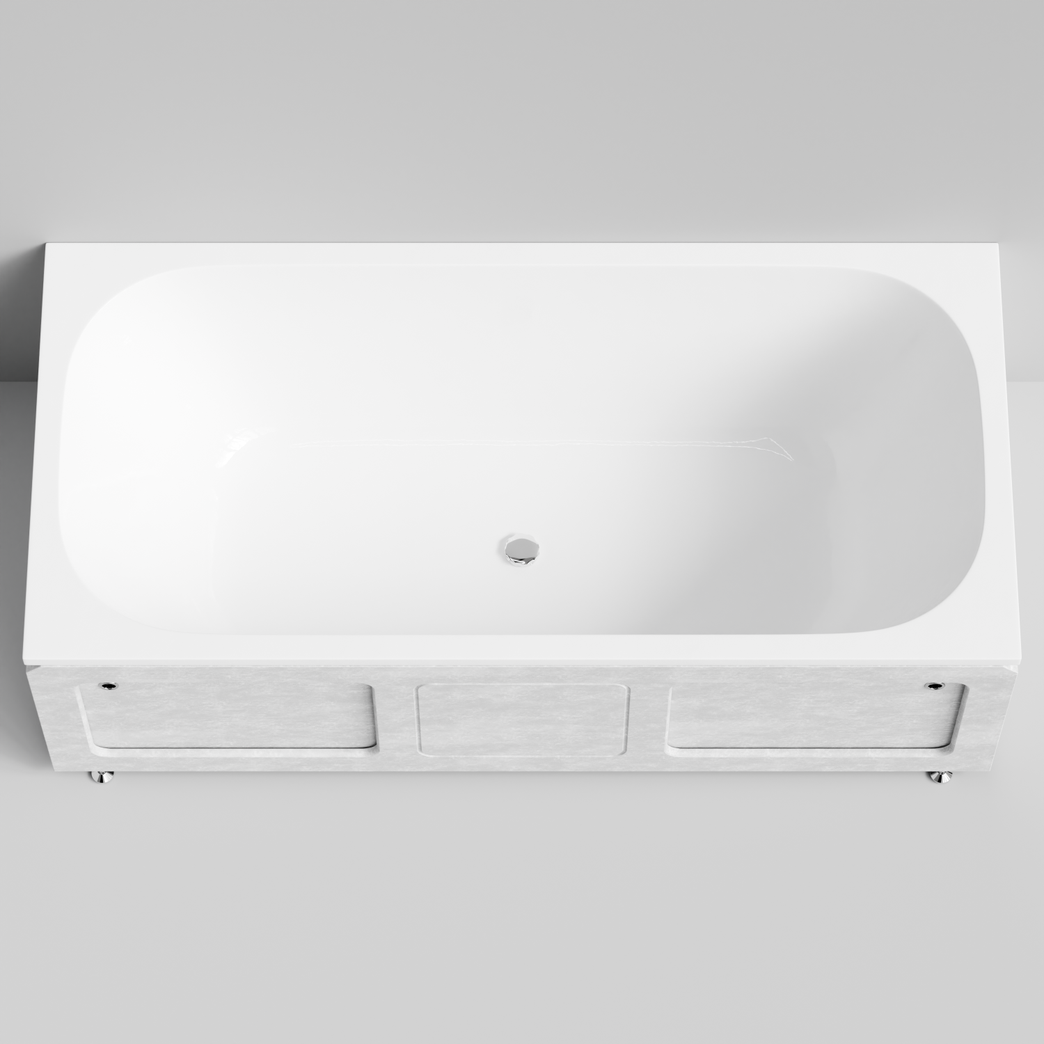 Экран под ванну Vod-ok Хит 180 раздвижной Белый камен