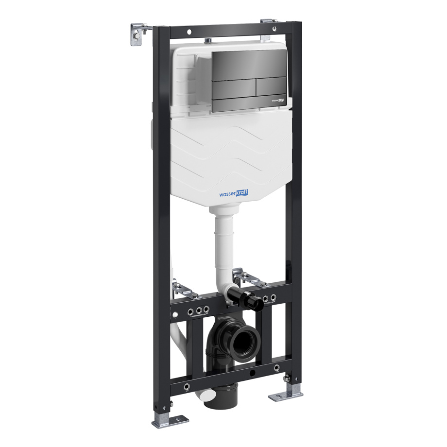 Инсталляция WasserKraft Aller 10TLT.010.ME.PB04 для подвесного унитаза, с кнопкой