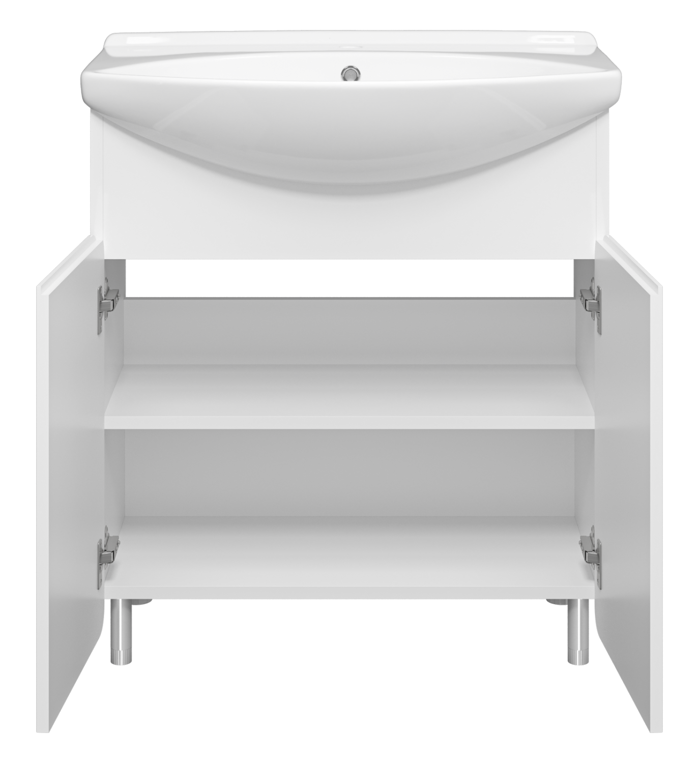 Тумба с раковиной Misty Чегет 75 белый