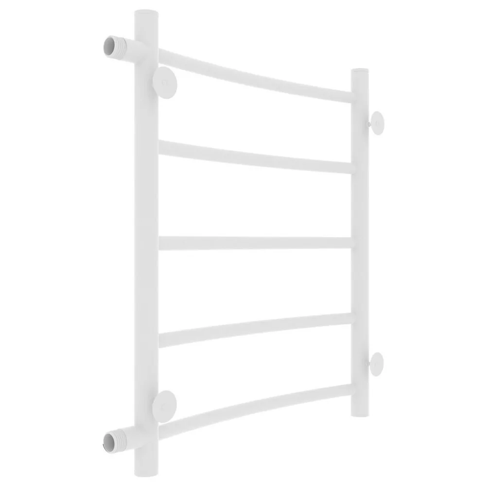 Полотенцесушитель водяной Laris Классик П5 500х600 МЦ 500-1 боковой, белый матовый