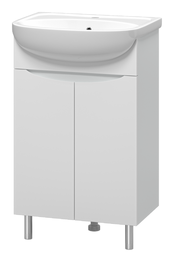 Тумба с раковиной Misty Смайл 50 белый