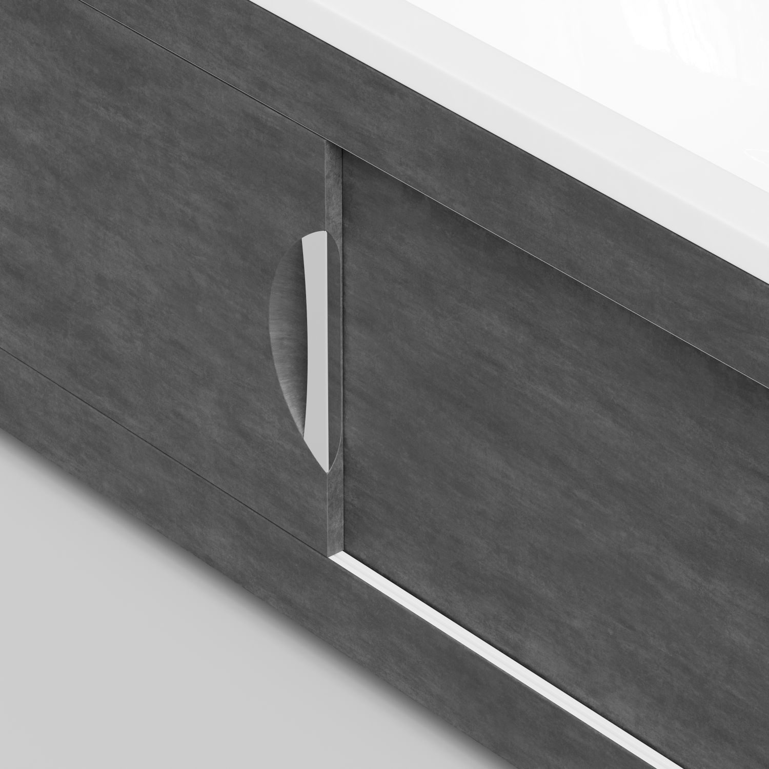 Экран под ванну Vod-ok Топ 170 раздвижной Серый камень