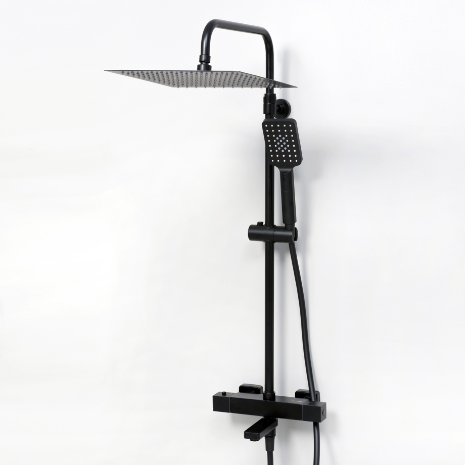 Душевая стойка WasserKraft A29901 Thermo черный Soft-touch