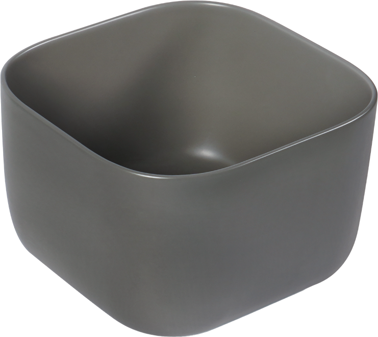 Раковина SantiLine SL-1111MG накладная, серый матовый