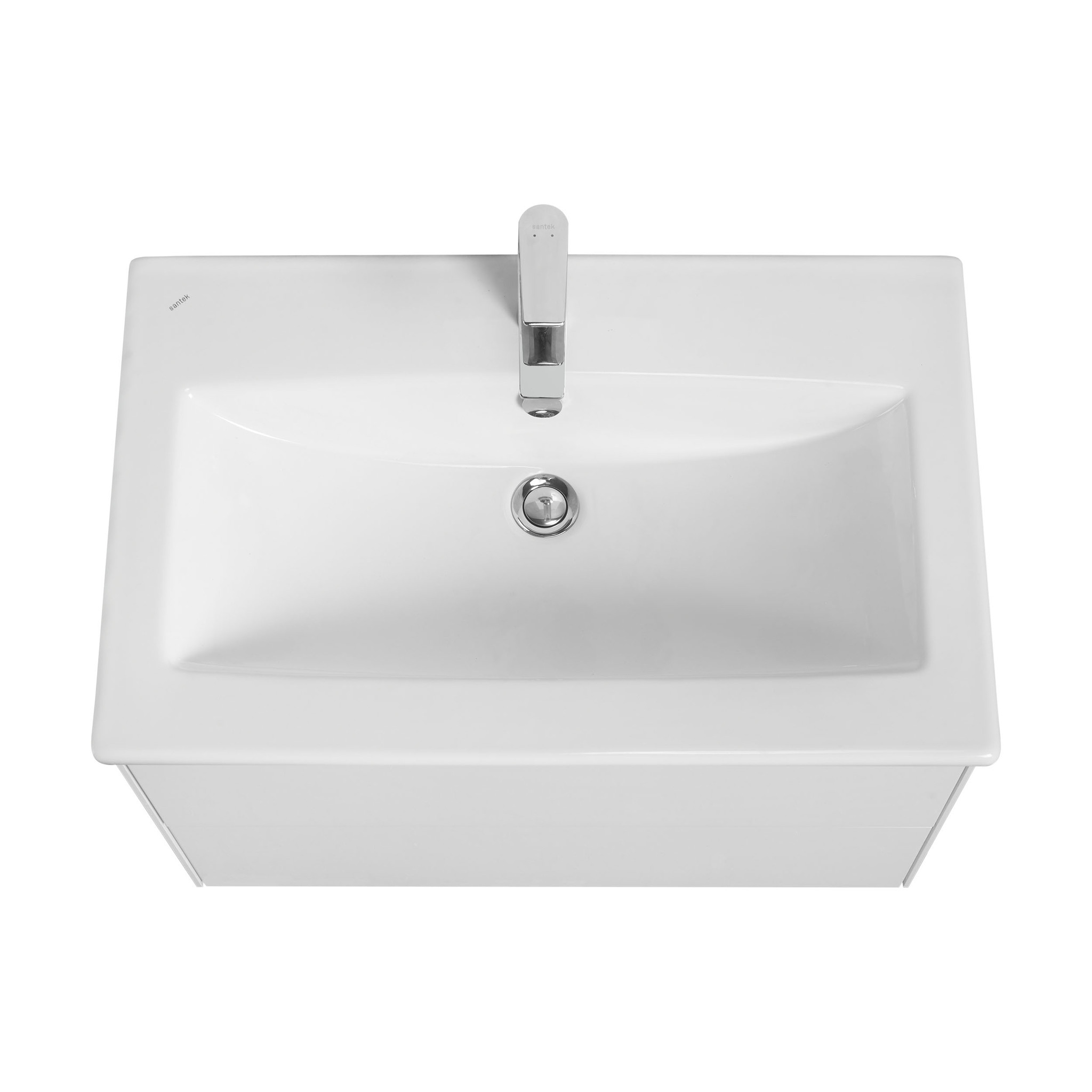 Тумба Aquaton Сохо 75 с раковиной Элина 75 подвесная, белый