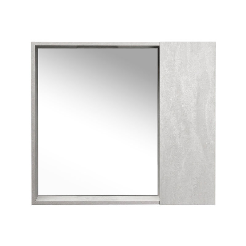 Зеркало-шкаф Viant Берлин 80 L/R универсальное, цемент