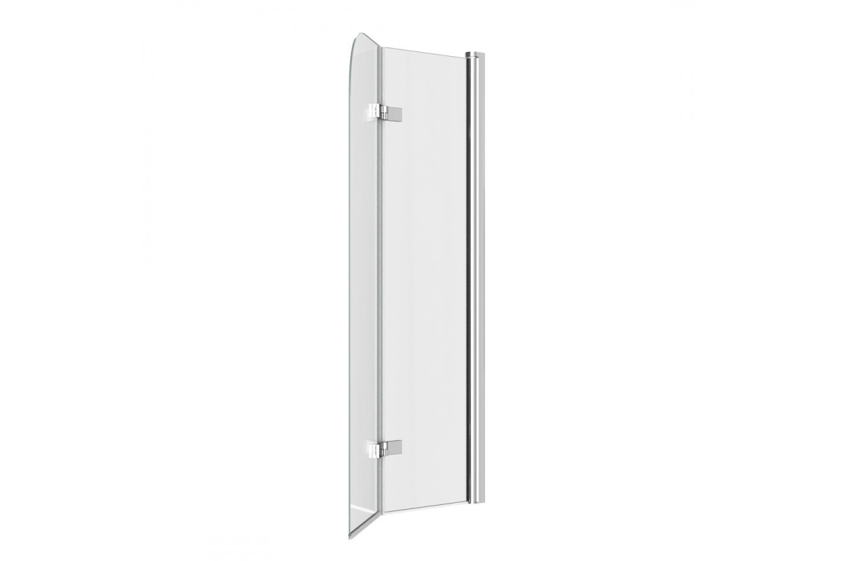 Шторка на ванну Relisan 80х140, прозр стекло-хром. 2-х секц / 6мм