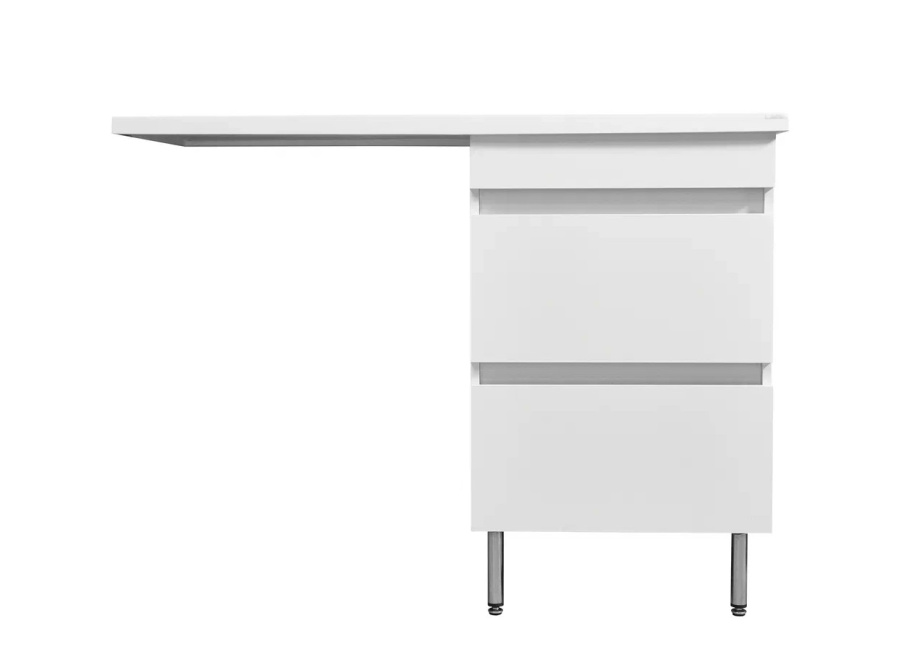 Тумба напольная Stella Polar Мадлен 110 с раковиной Мадлен 110, R 2 ящика, белый