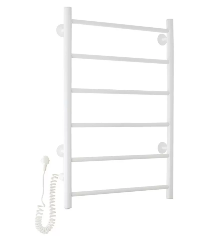 Полотенцесушитель электрический Domoterm Классик DMT 109-6 50х80 EK L левый, белый матовый