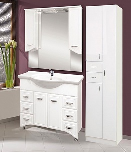 Тумба с раковиной Misty Дрея 105 белый