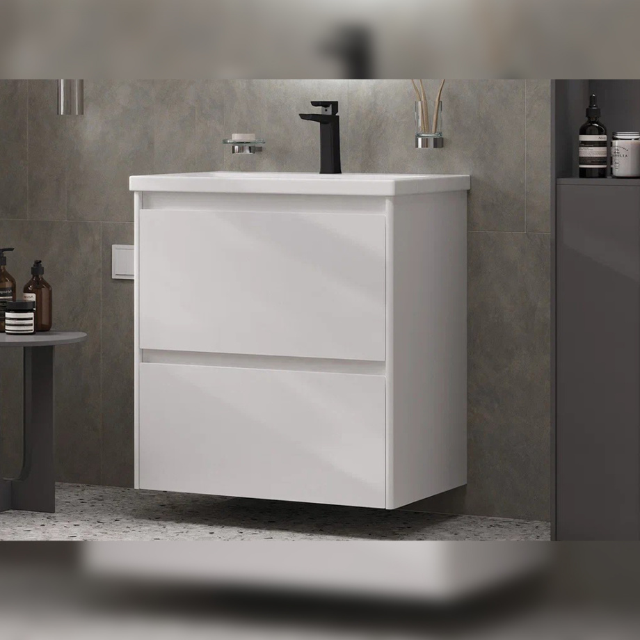 Тумба с раковиной подвесная Velvex Klaufs tp.KLA.COM.70.2Y, 70 см