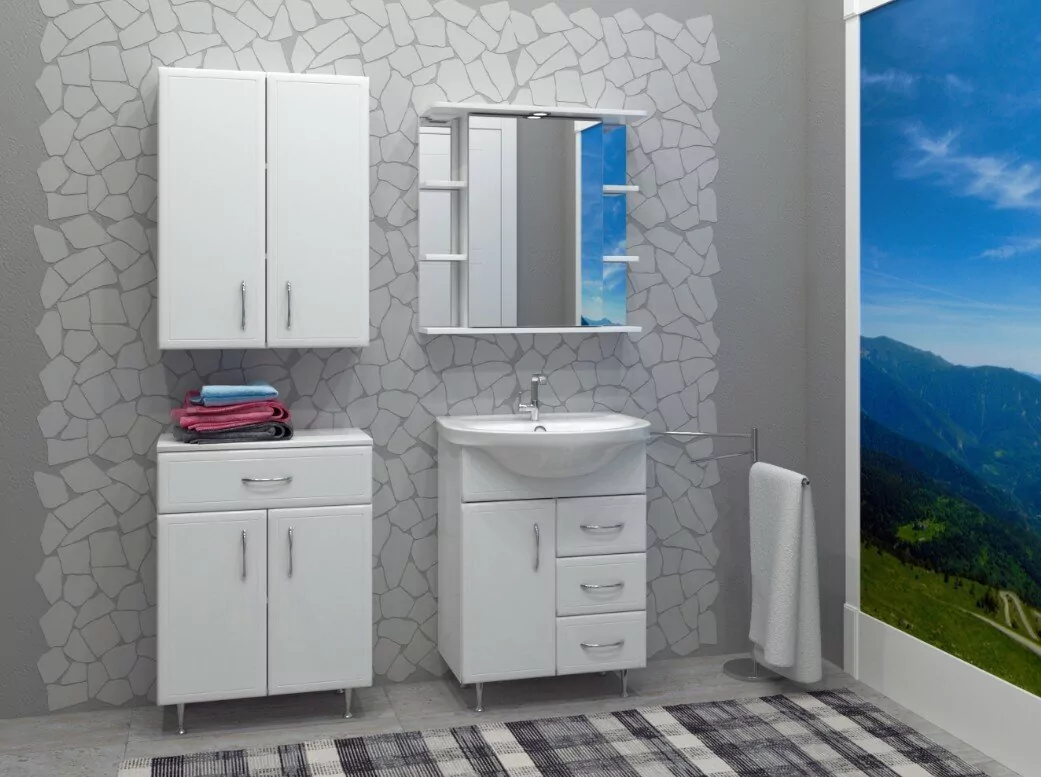 Шкаф навесной Stella Polar Концепт 60 белый