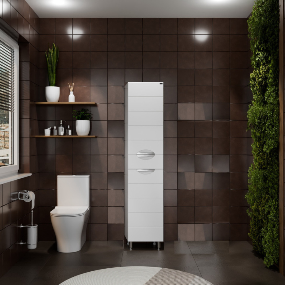 Пенал Санта Родос 40 L/R напольный, белый