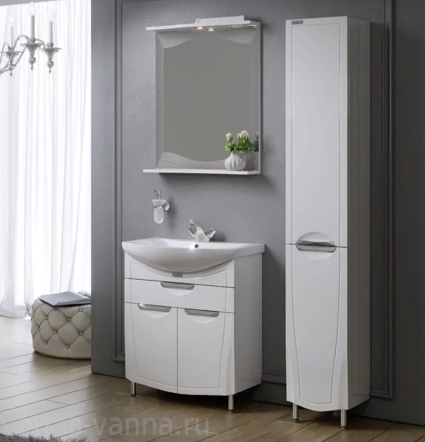 Зеркало Alavann Monaco 60-01 свет, белый