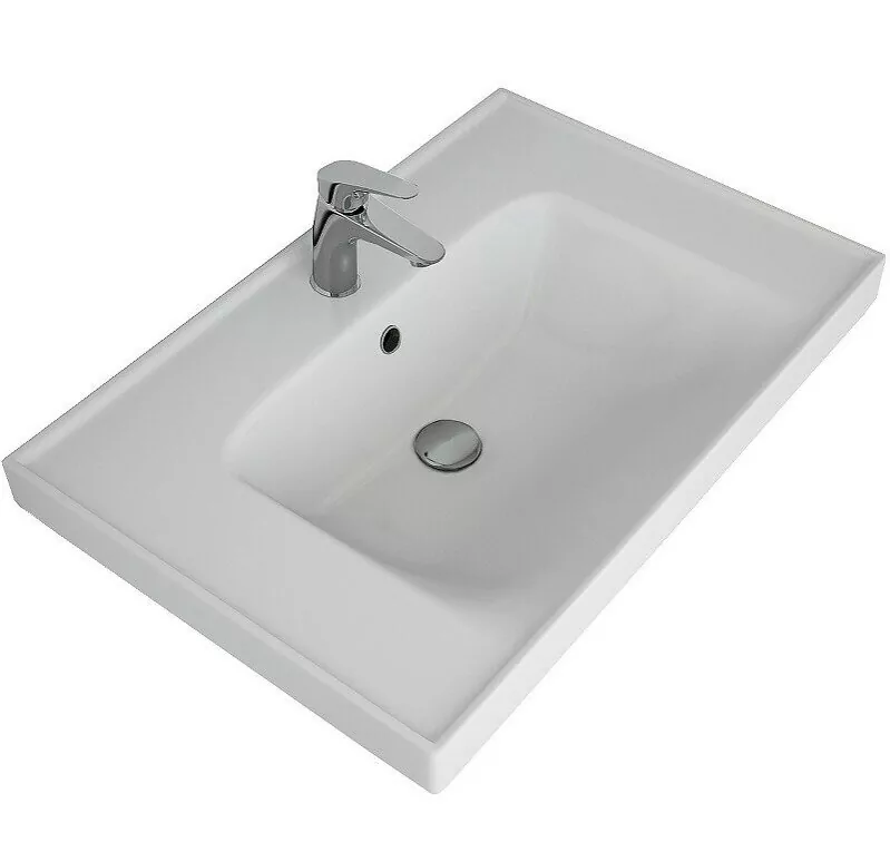 Тумба c раковиной Bellezza Грейс 70 подвесная, с 1 ящиком, дуб светлый