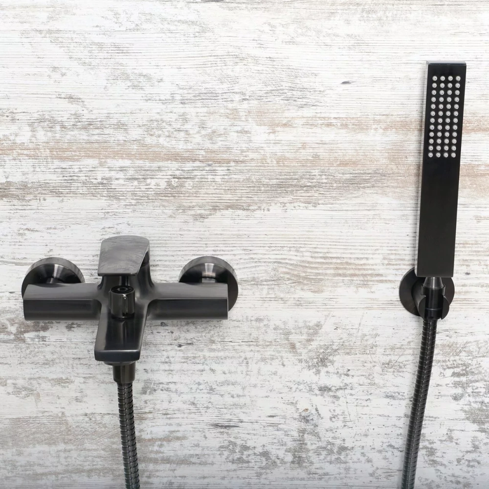 Смеситель для ванны WasserKraft Wiese 8401 оружейная сталь