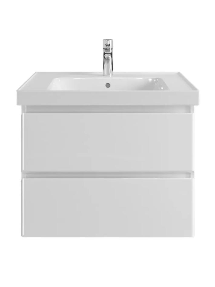 Тумба подвесная SanStar Arista 60 с раковиной Грейс 60, белая