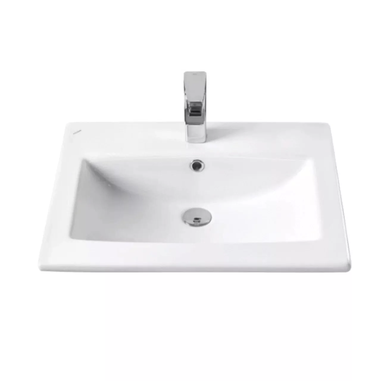 Тумба подвесная Асб-мебель Диана 60 с раковиной Элина 60, серый глянец/светлое дерево