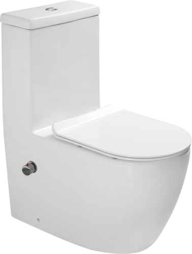 Унитаз-биде SantiLine SL-5011SM-BD напольный, безободковый, белый от магазина Vanna-Vanna.ru!