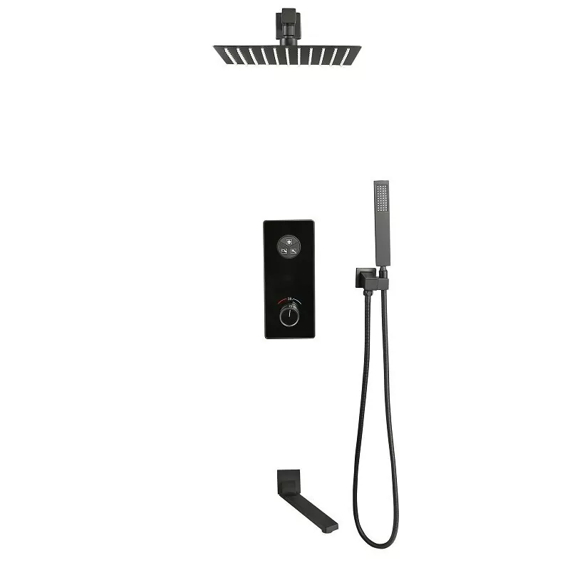 Душевой комплект ALMAes Ebro TVZ-8801 черный матовый