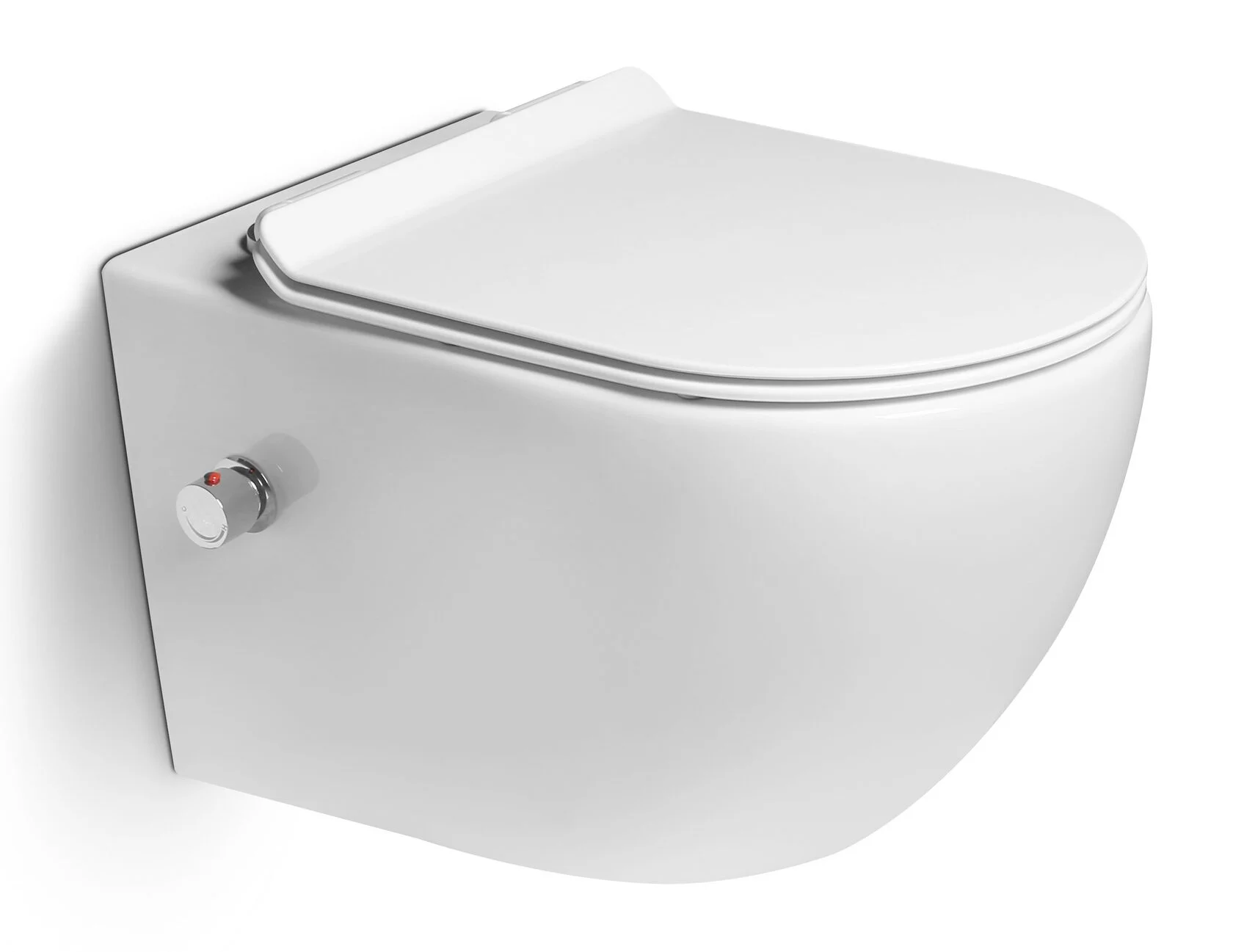 Унитаз SantiLine SL-5002SM-BD подвесной, с микролифтом, белый