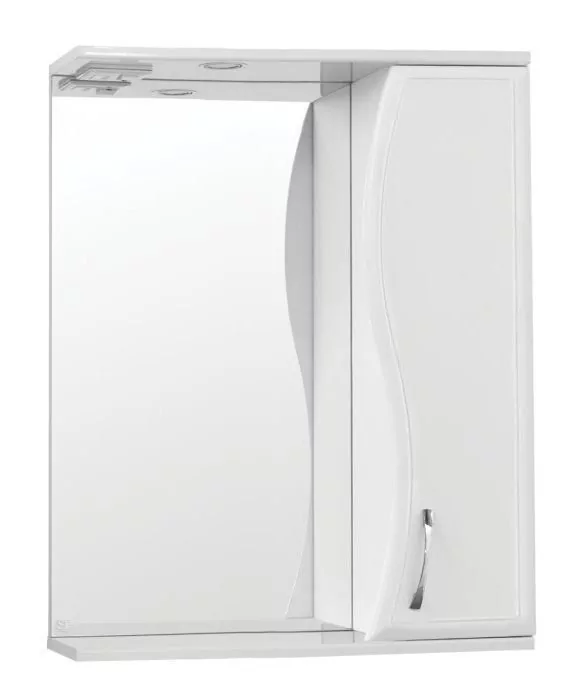 Зеркало-шкаф Style Line Эко Стандарт Панда 60/С R Волна свет, белый